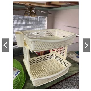 Kệ chén nhựa duy tân matsu 0795 có khay thoát nước tiện lợi