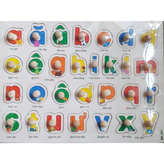 Bảng núm chữ tiếng việt