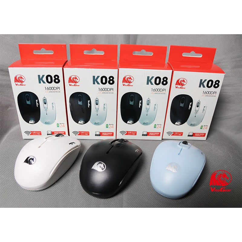 CHUỘT KHÔNG DÂY VINAGEAR K08-HÀNG CHÍNH HÃNG BẢO HÀNH 12 THÁNG