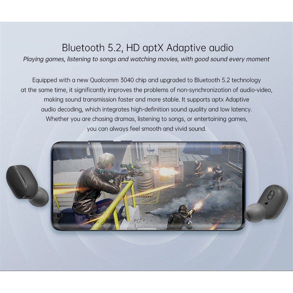 Tai nghe không dây Redmi AirDots 3 Pro kèm mic điều khiển giọng nói hàng mới