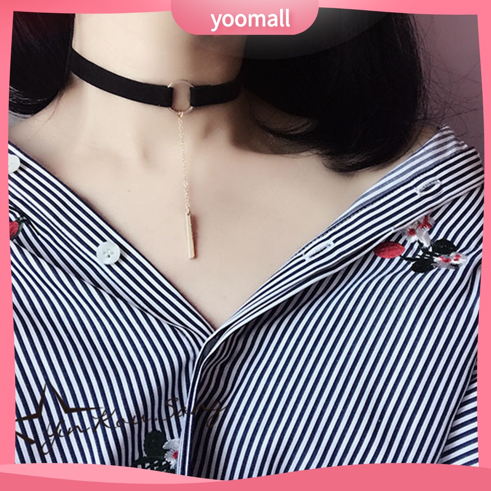 Vòng cổ mặt đính vòng &amp; thanh thời trang cho nữ