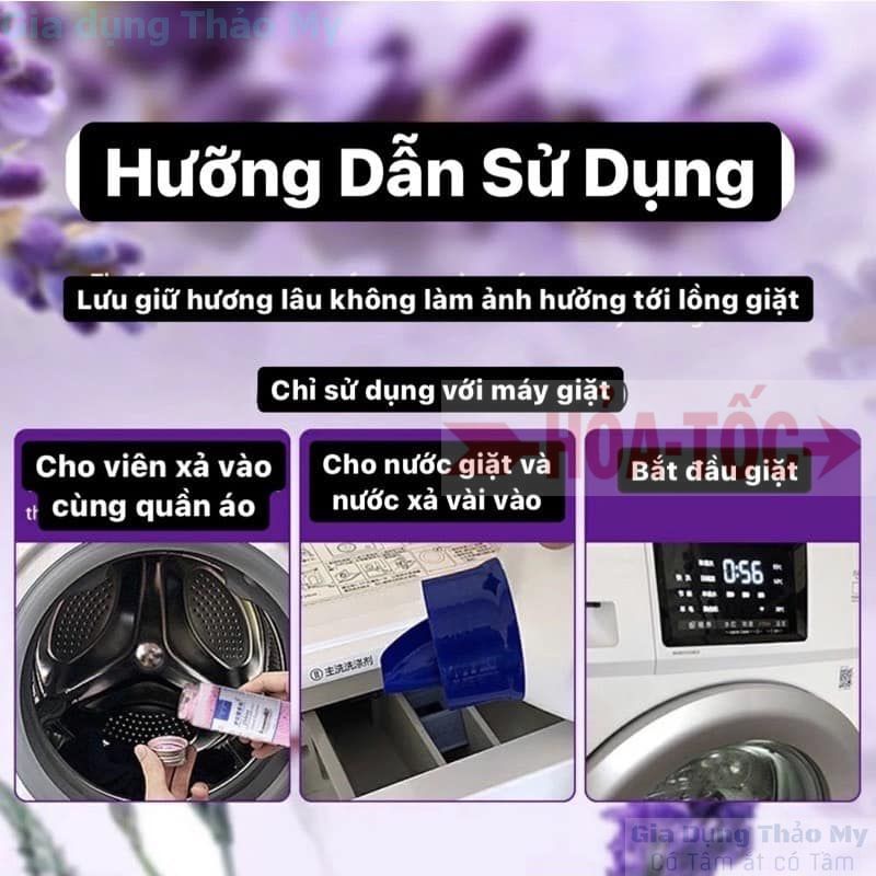 Viên Xả Thơm Quần Áo Nội Địa - Hạt Xả Thơm - Làm Mềm Vải