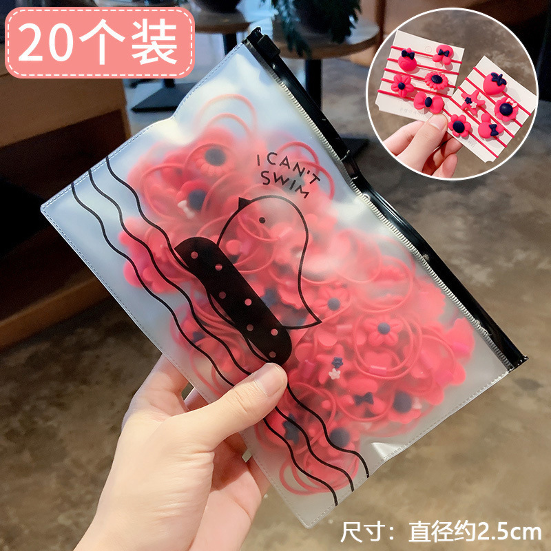 Dây buộc tóc cao su đính hoa dễ thương dành cho bé gái