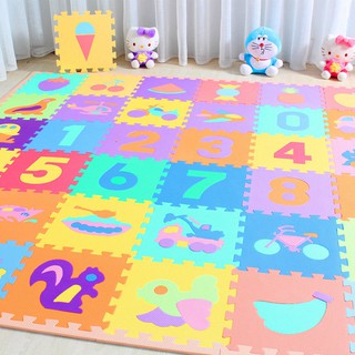 TR❤Thảm lắp ghép số và chữ cái gồm 10 mảnh