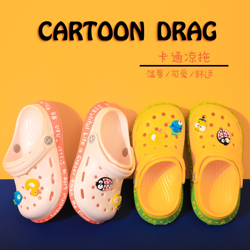Dép Crocs Quai Chéo Bằng Eva Chống Trượt Thời Trang Đi Biển Cho Bé Trai Và Gái