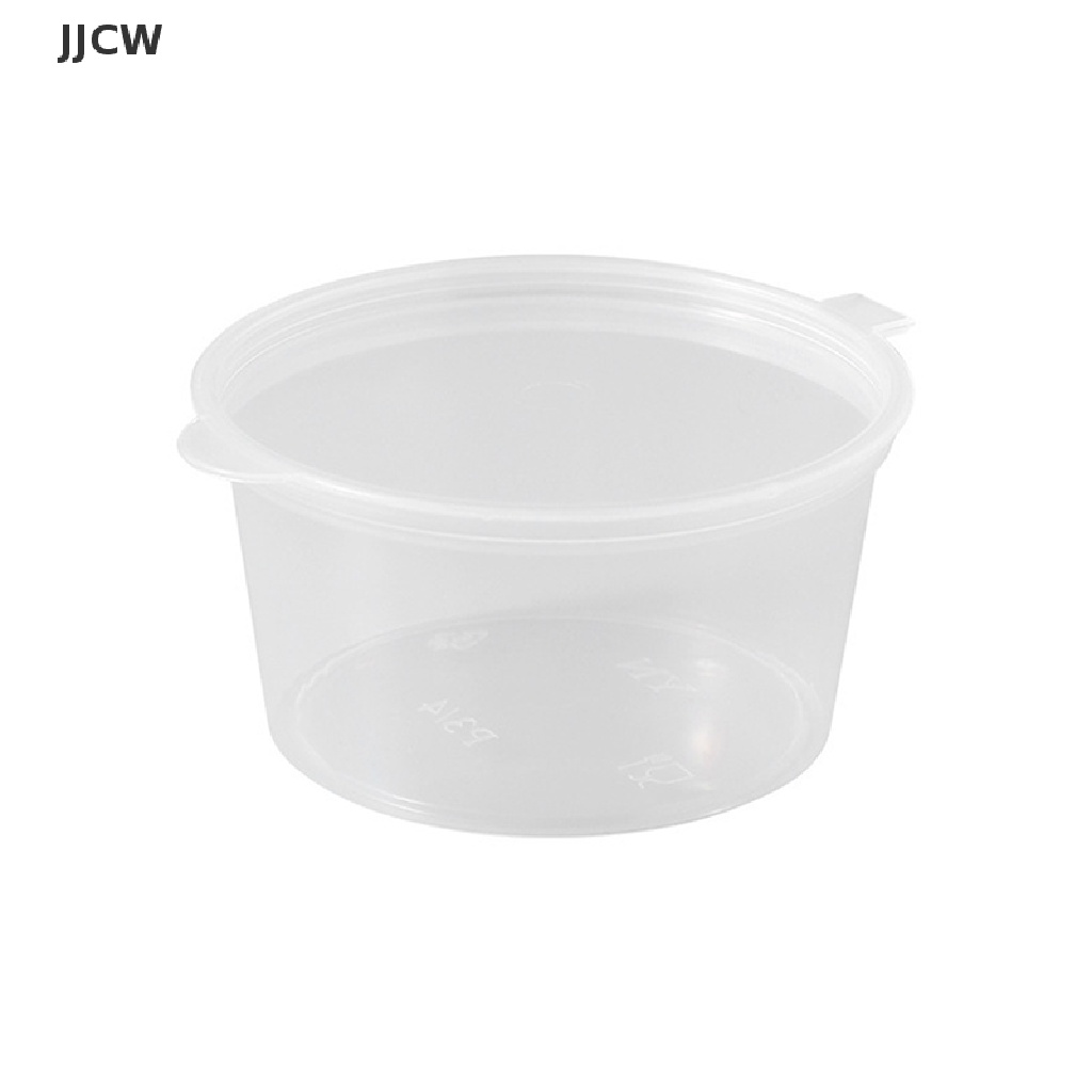 Set 50 Hộp Nhựa Đựng Nước Sốt chén đựng sốt, caramen, nước chấm 25ML Có Nắp Đậy Tiện Dụng