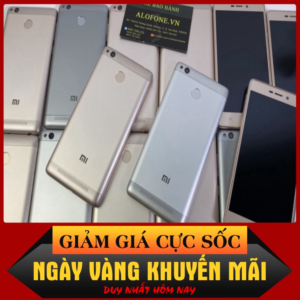 GIÁ CỰC SỐC Điện Thoại Xiaomi Redmi 3S Cảm Ứng Vân Tay Ram 2G/16G Pin Khủng 4100mAh $$$$