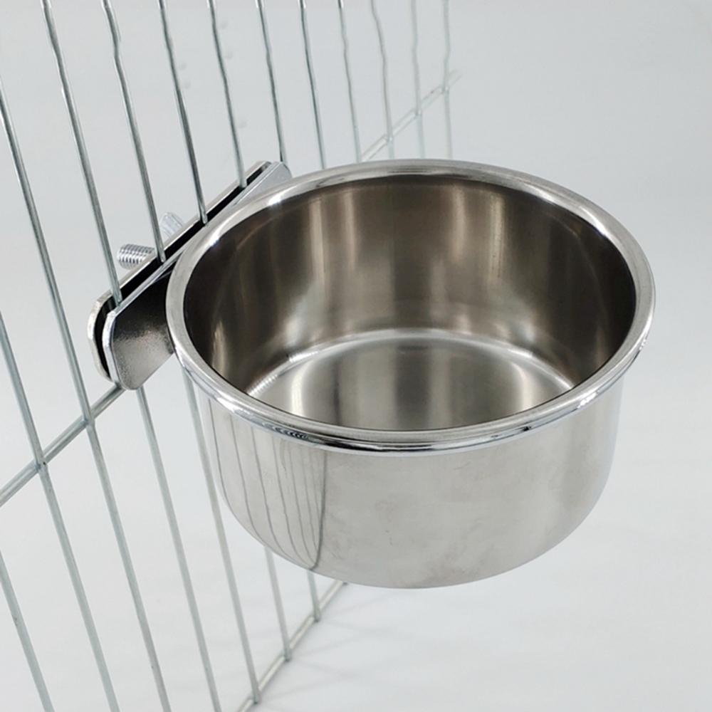 Cốc Đựng Thức Ăn Bằng Thép Không Gỉ Cho Chim Vẹt
