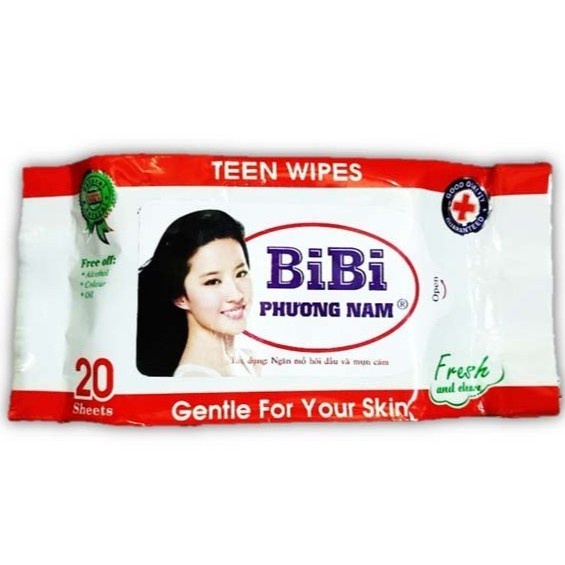 Khăn Giấy Ướt BiBi (20 tờ/1 bịch)