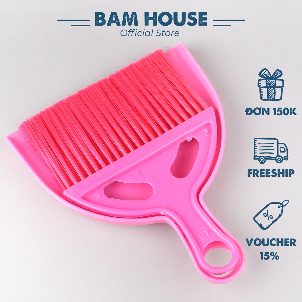 Dụng cụ hốt rác mini Bam House dành cho văn phòng và bàn làm việc cao cấp HR01