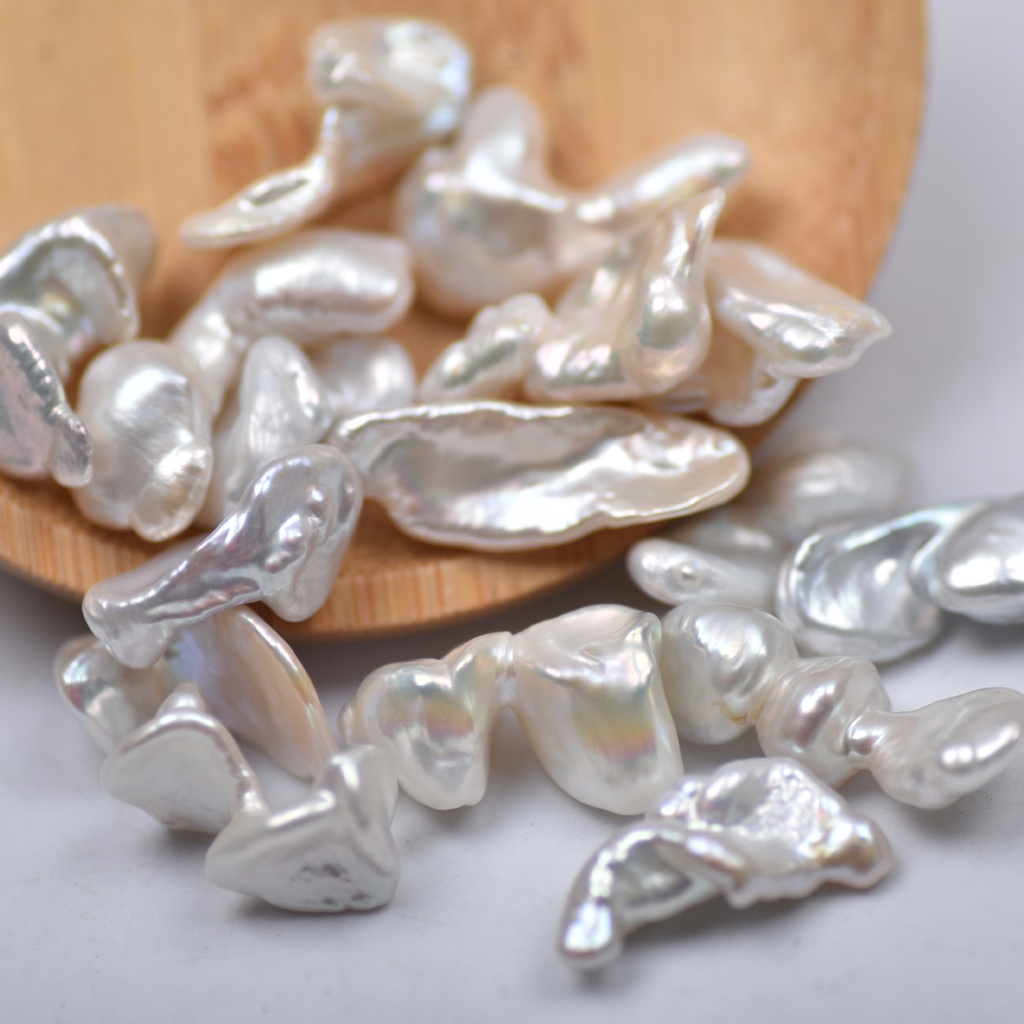 Bộ 5 Hạt Ngọc Trai Tự Nhiên 24-26mm Dùng Làm Đồ Trang Sức Thủ Công