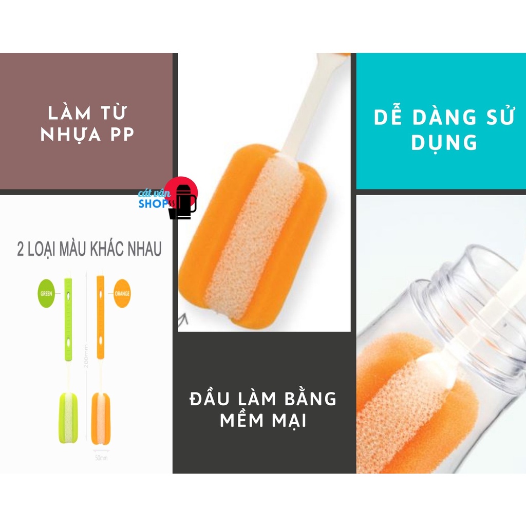 Dụng cụ cọ rửa bình Lock&Lock cán có thể kéo dài ETM114 ETM117 ETM143D