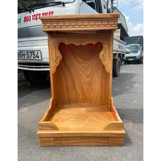 bàn thờ thần tài gỗ Gõ Đỏ 48 x 81cm