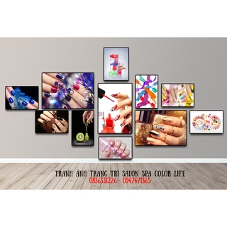 Tranh nail tranh dán tường nail siêu đẹp giá xưởng seonail3 ánh dương