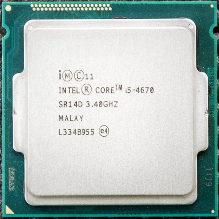 Bộ vi xử lý Intel CPU Core i5-4670 3.40GHz ,84w 4 lõi 4 luồng, 6MB Cache Socket Intel LGA 1150 (Giá Khai Trương)