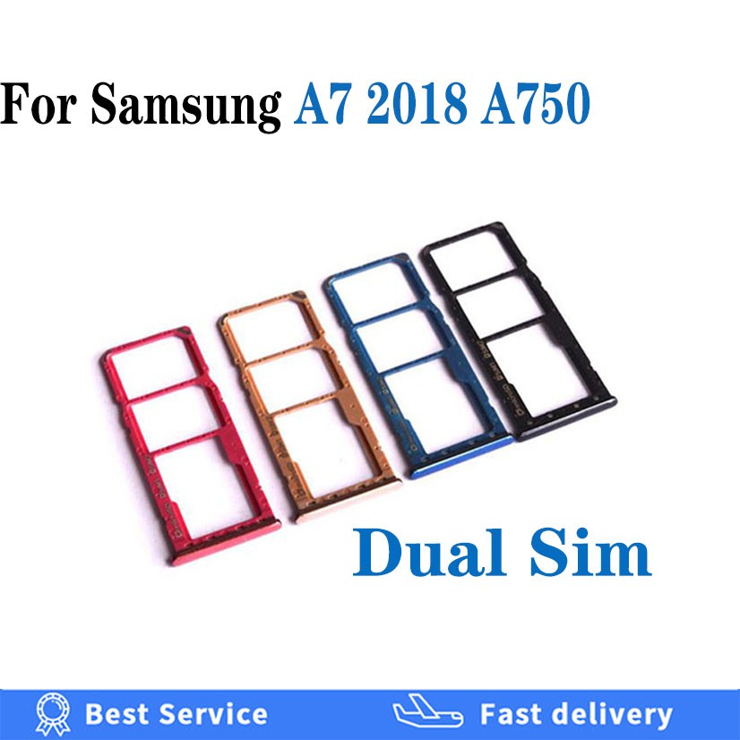 Khay Đựng Thẻ Sim Micro Sd Thay Thế Cho Samsung Galaxy A7 2018 A750