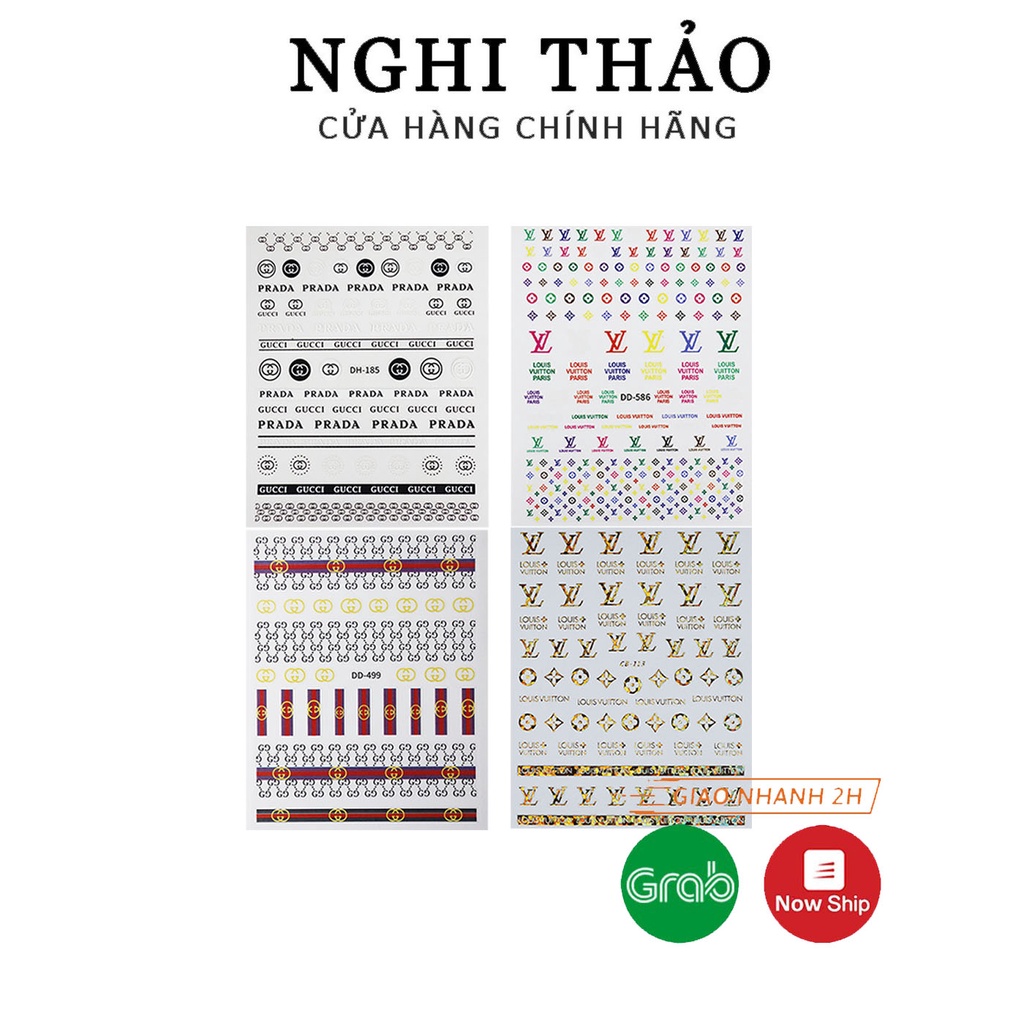 Sticker nail thương hiệu LADURA trang trí móng