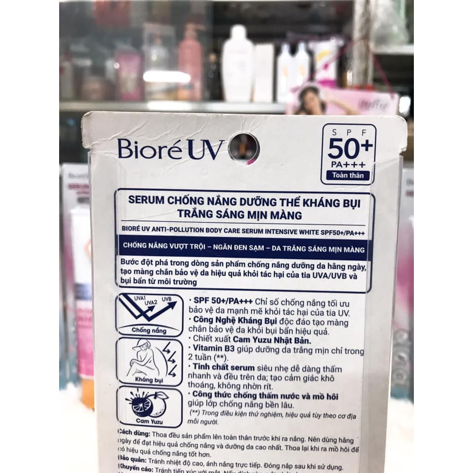 (150ml) Serum Chống Nắng Body Làm Sáng Da Biore SPF50/PA+++ | BigBuy360 - bigbuy360.vn