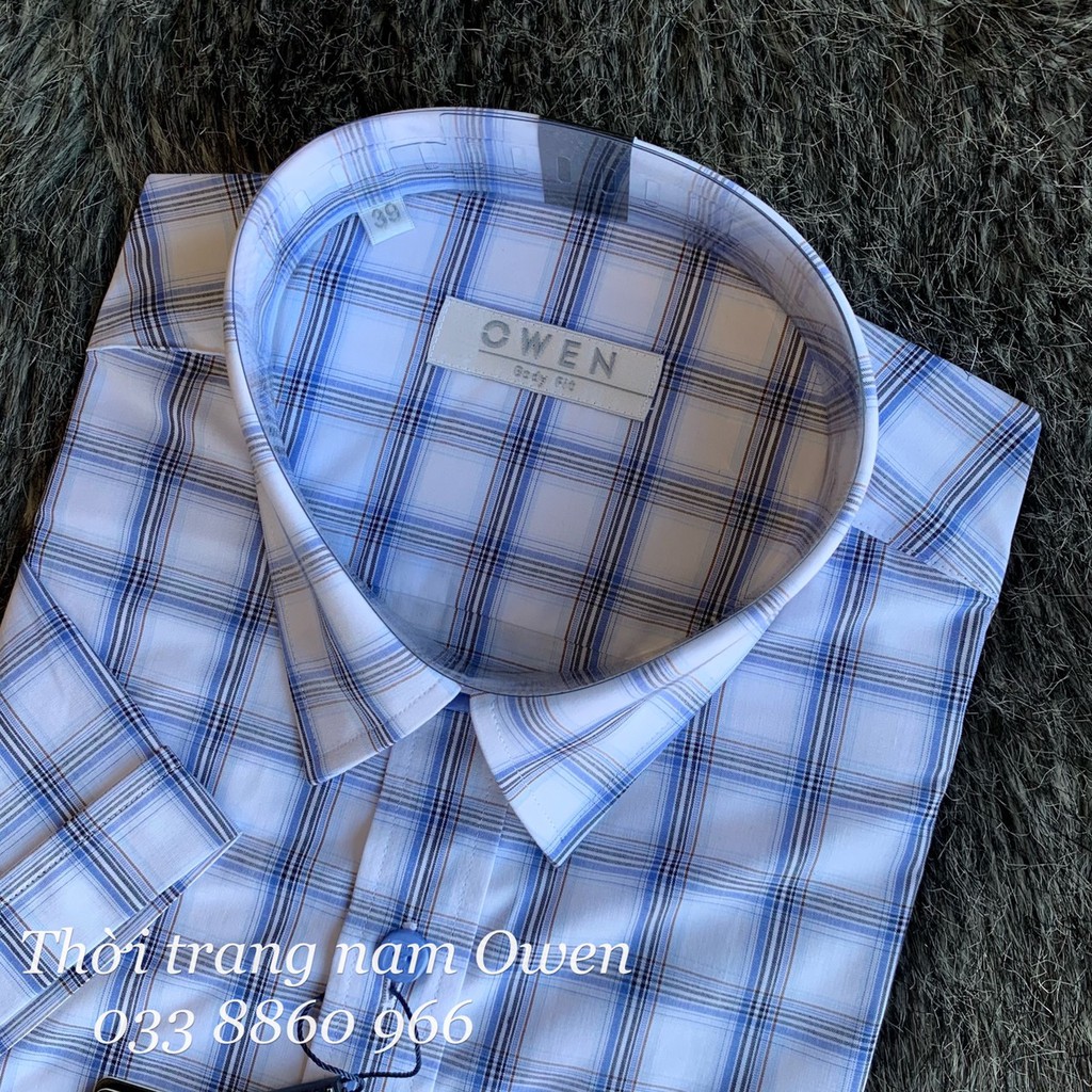 OWEN - Áo sơ mi ngắn tay Owen chất sợi tre kháng khuẩn 22572 | BigBuy360 - bigbuy360.vn