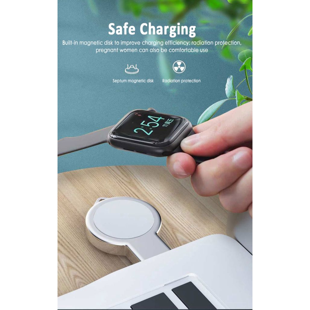 USB Portable Mini Wireless Charger For Apple Watch 4/3/2/1 Series Qi Wireless Magnetic Charging letitia