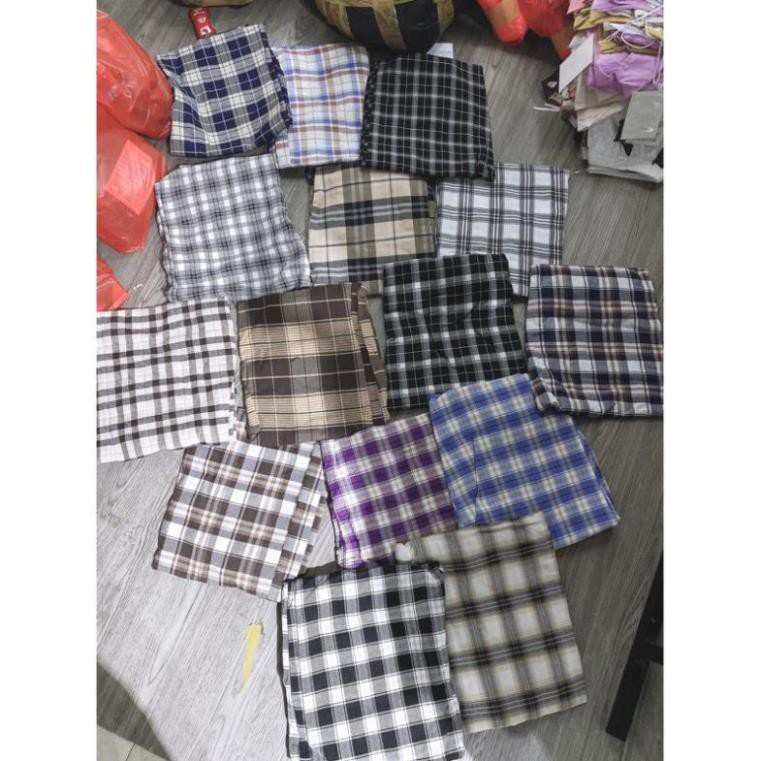 Quần kẻ caro ống rộng dáng dài cạp cao SIÊU HOT Unisex