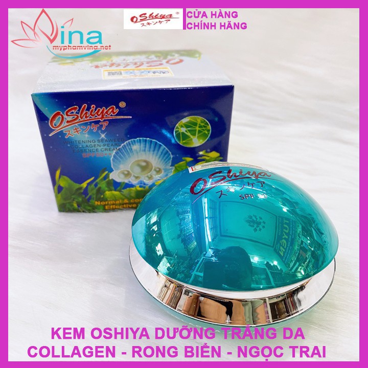 Kem dưỡng trắng da Oshiya Collagen Rong Biển Ngọc Trai