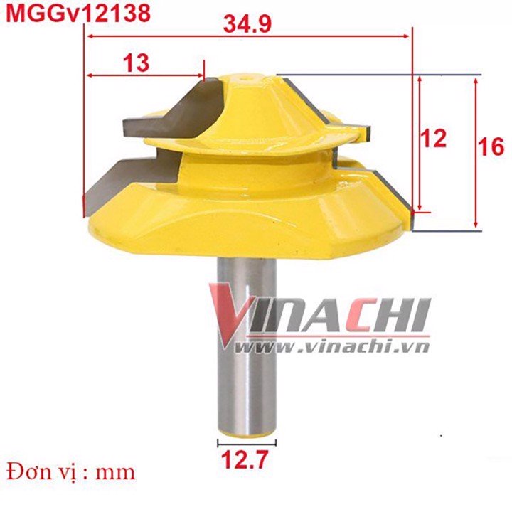 Mũi ghép góc vàng