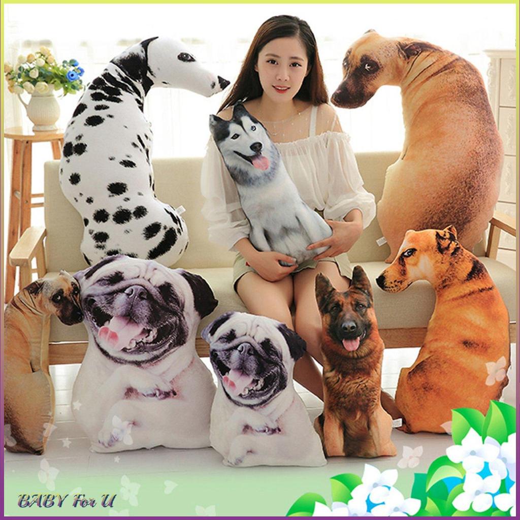 Gối Ôm Hình Chú Chó Hoạt Hình 3D Bằng Cotton PP Trang Trí Nội Thất