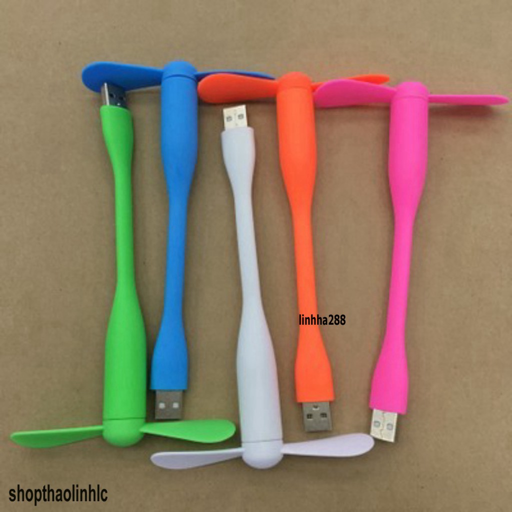 Quạt USB mini 2 cánh rời siêu mát - Quạt 2 cánh usb nhiều màu cắm sạc dự phòng, cắm laptop cắm ổ điện
