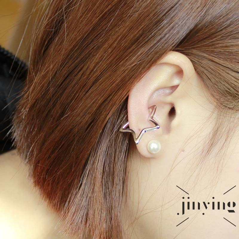 GETNOIVAS Khuyên kẹp vành tai hình ngôi sao năm cánh xinh xắn