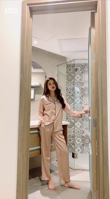 Bộ đồ ngủ pijama viền