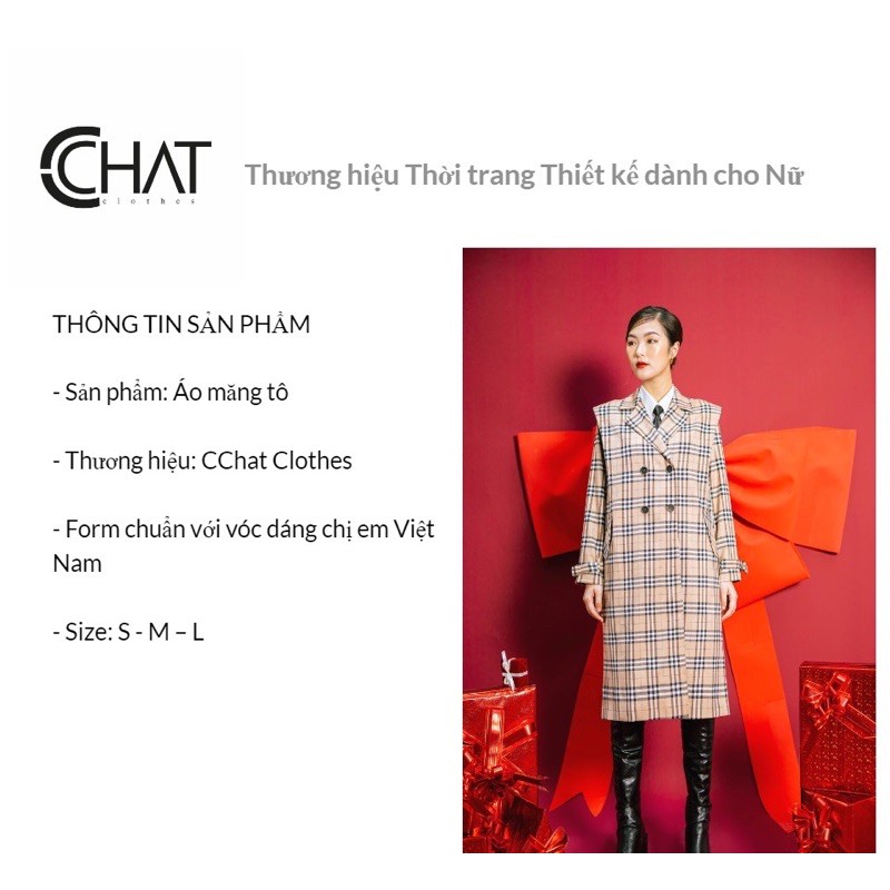 Áo măng tô 2hk 2 lớp kẻ burberry CCHAT xả kho giảm 50% | BigBuy360 - bigbuy360.vn