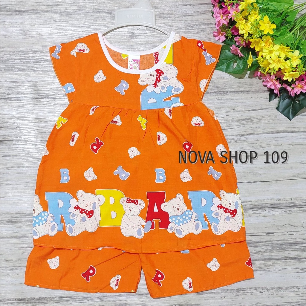 Đồ bộ tôn lanh cánh tiên cho bé gái từ 4 đến 26kg, đồ bộ mặc nhà bé gái NOVA SHOP 109