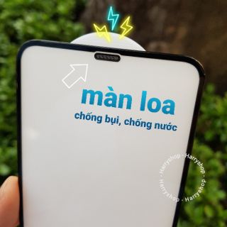 Kính cường lực Full Iphone X XR Xsmax Iphone 11 - Pro - Promax che màn loa chống bụi Kuzoom chính hãng