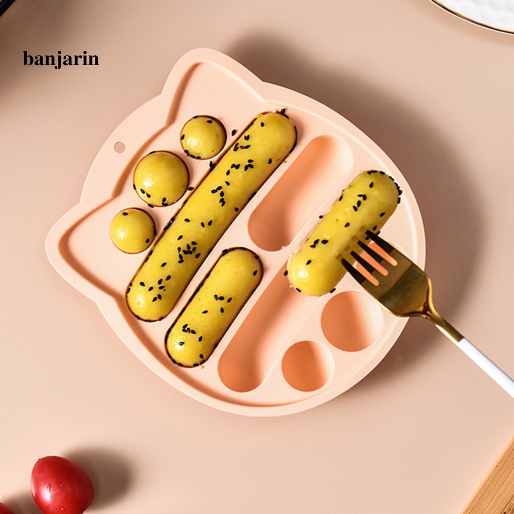 Khuôn Làm Xúc Xích / Bánh Hot Dog Bằng Silicone Chống Dính Hình Cú Mèo