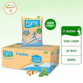 Thùng sữa đậu nành Fami Canxi ít đường