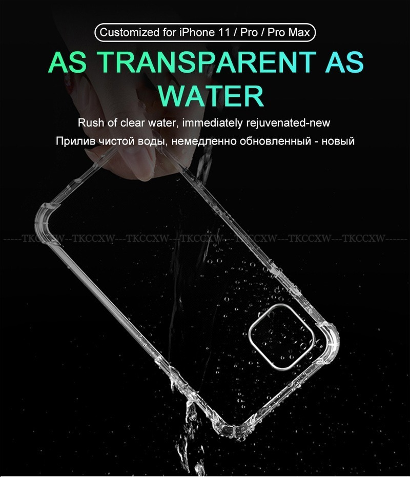 Ốp điện thoại silicon trong suốt chống rơi chất lượng cao cho Iphone 12 Mini Iphone 12 11 Pro Max Xs Max Xr X Se 2020 | BigBuy360 - bigbuy360.vn