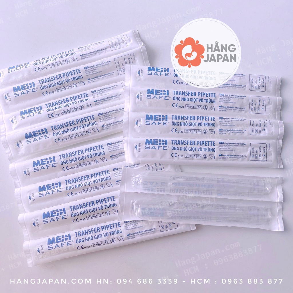 Ống bóp nhỏ giọt vô trùng Transfer Pipette 3ml(10 ống)