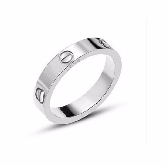 Nhẫn Love Trơn Ti Tan Ko đen TT 0559