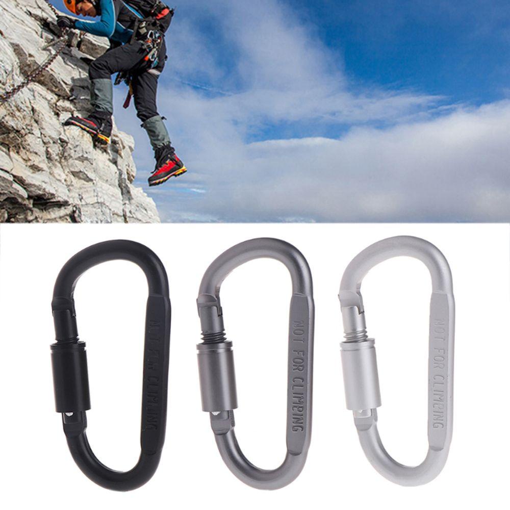 Móc Carabiner Bằng Hợp Kim Nhôm Bền Bỉ Dùng Cho Leo Núi Cắm Trại
