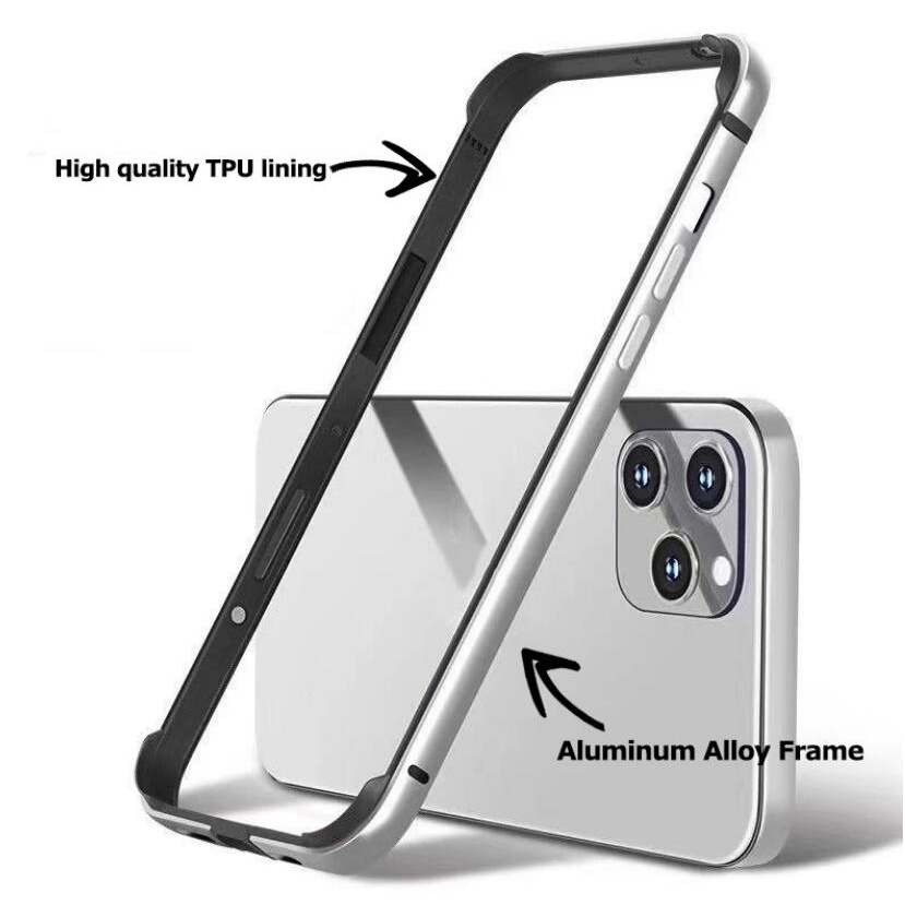 Chống Sốc Ốp Điện Thoại silicon Viền Nhôm Cho iphone 15 13 mini 14 13 pro max 12 pro max 14 plus