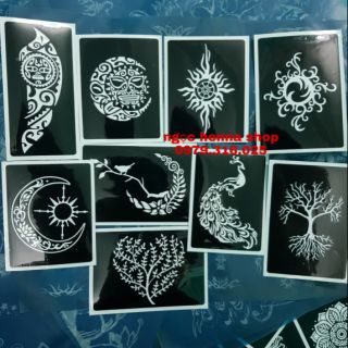 01 Tấm khung vẽ họa tiết henna