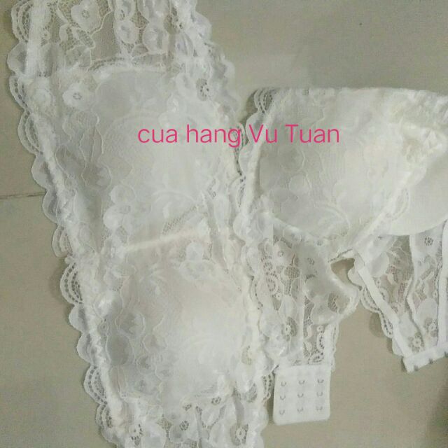 Áo lá ống ren cài sau