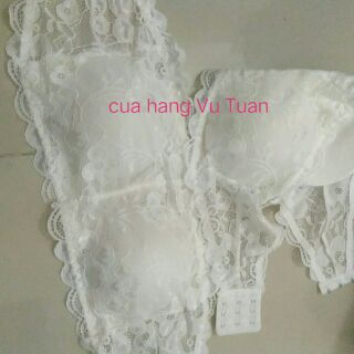Áo lá ống ren cài sau