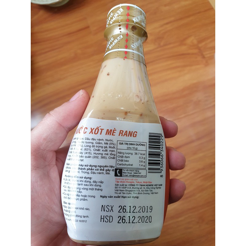 Nước sốt mè rang Kewpie chai 210ml