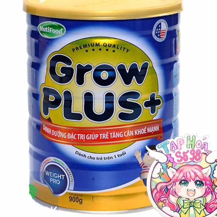 Sữa grow plus xanh tăng cân lon 1500g
