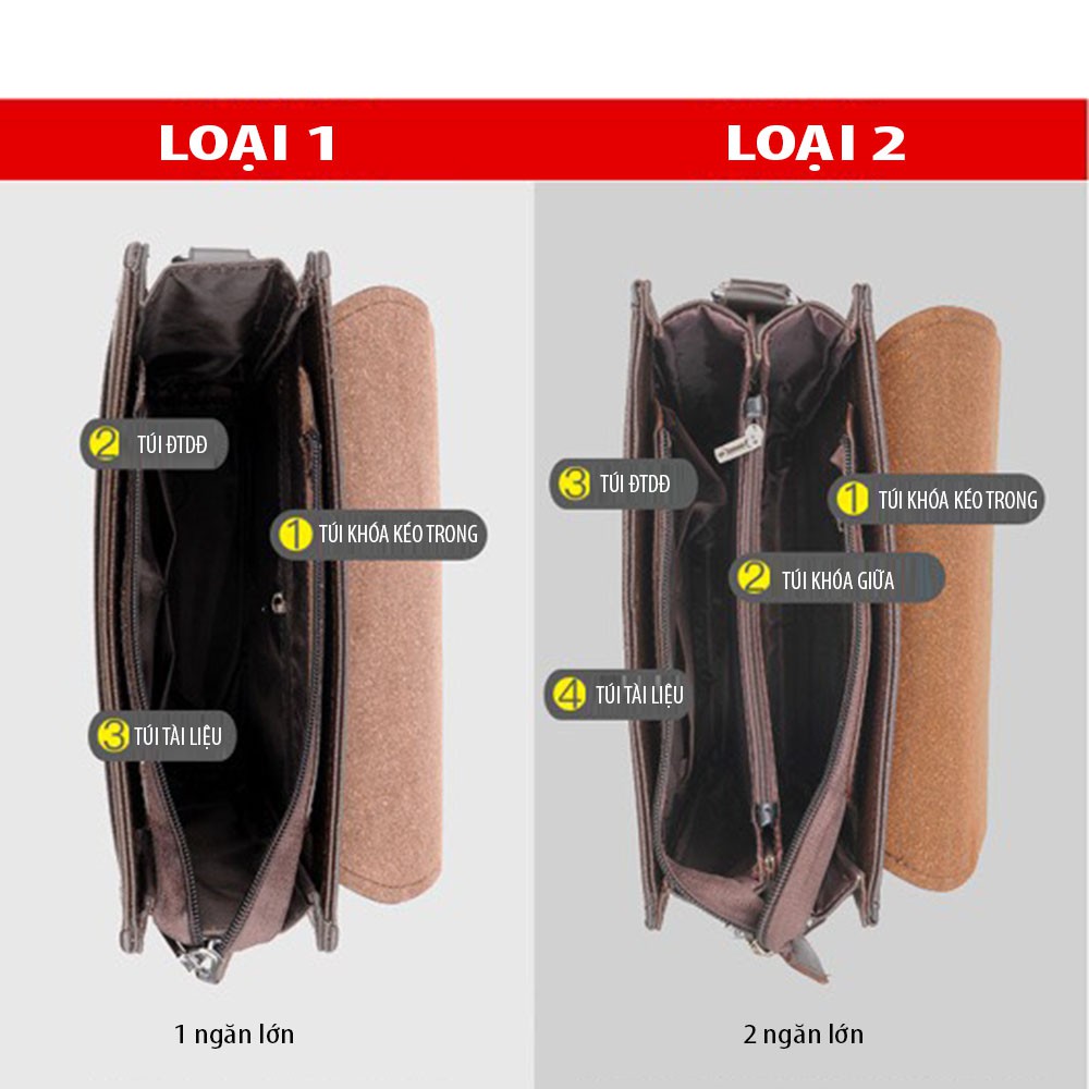 Túi da cao cấp đeo chéo nam Kangaroo