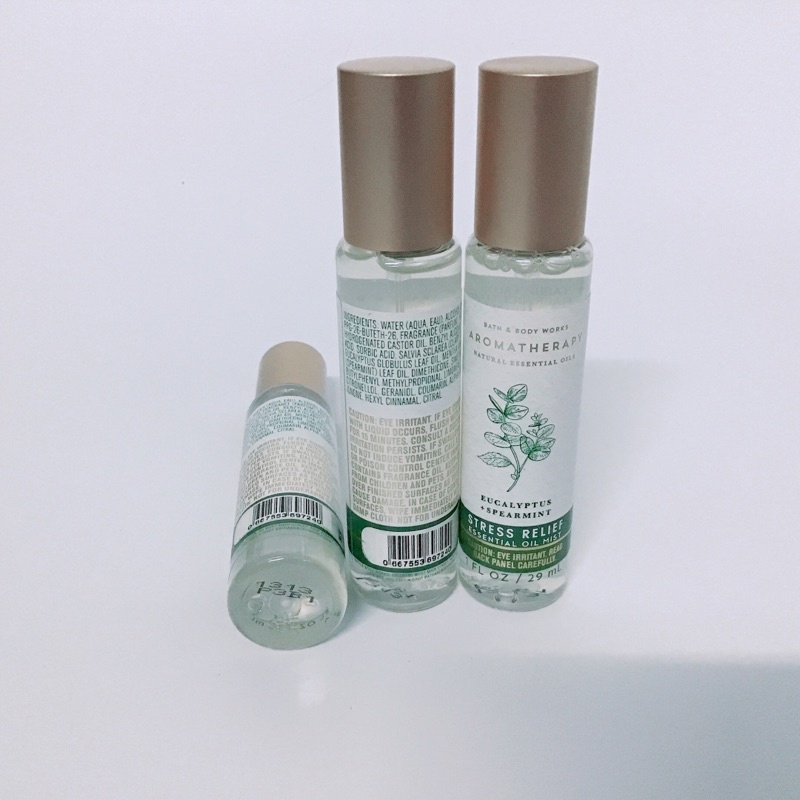 Xịt thơm và sữa tắm mini Aromatherapy Eucalyptus &amp; Spearmint