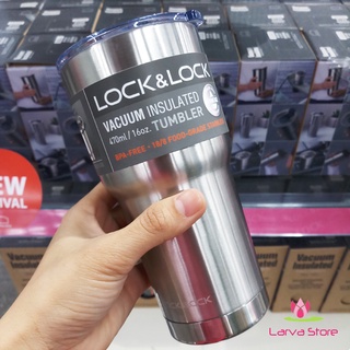 Cốc Giữ Nhiệt Inox 304 Lock&Lock Swing Tumbler LHC4136SLV 470ml - Larva Store