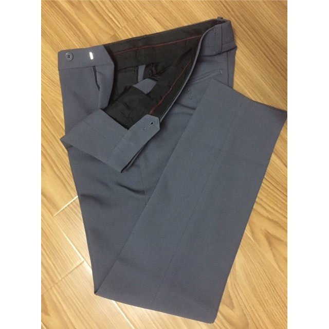 Quần Âu Nam Màu Ghi Đậm Vải Chéo Quần tây nam dáng côn hàn quốc cực chất | BigBuy360 - bigbuy360.vn